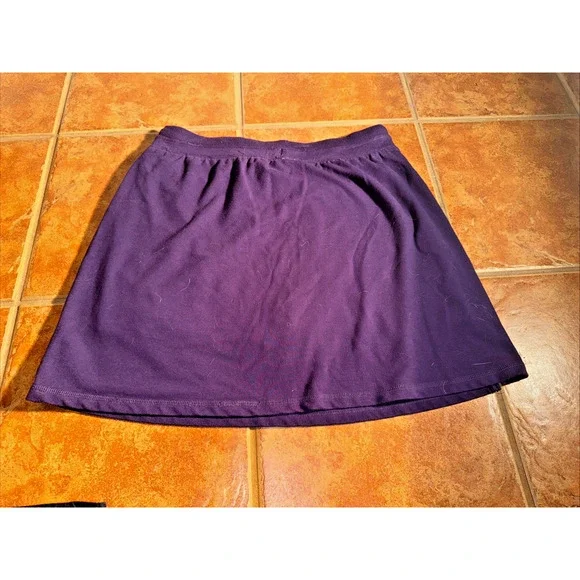 Green Tea Ladies XXL Purple Athletic Skort Elastic Drawstring Waist - Picture 3 of 8